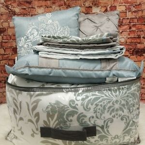 Madison Park Bedding Bella 7pc Queen Comforter Set Aqua Poshmark